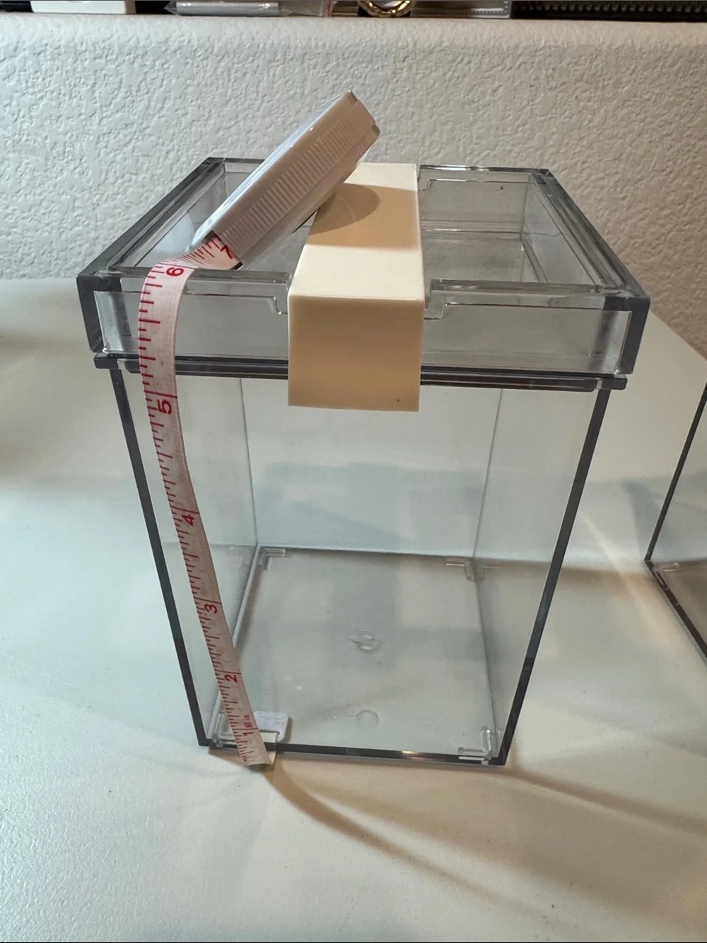 Clear Modular Containers with Cream Accents